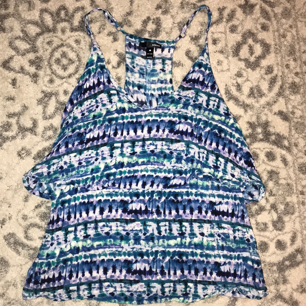 Aqua racer back top.